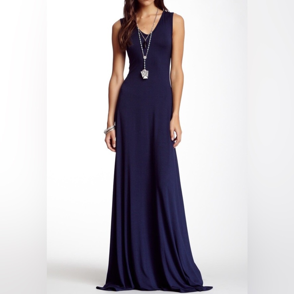 Go Couture Deep Blue Maxi Dress